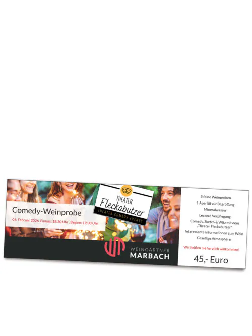 Ticket Comedy-Weinprobe 06. Februar 2026